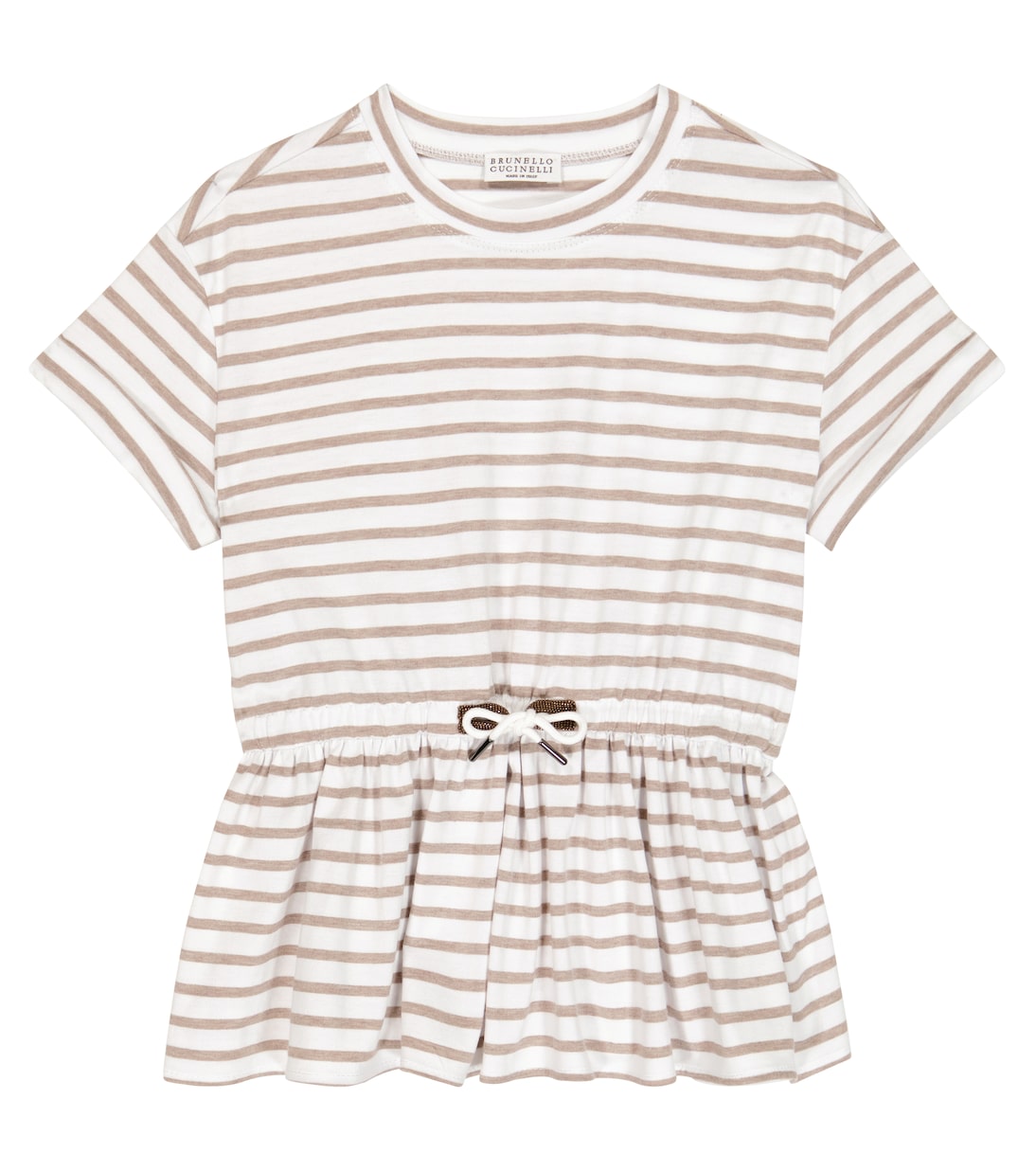 T-Shirt aus Baumwoll-Jersey | Brunello Cucinelli Kids