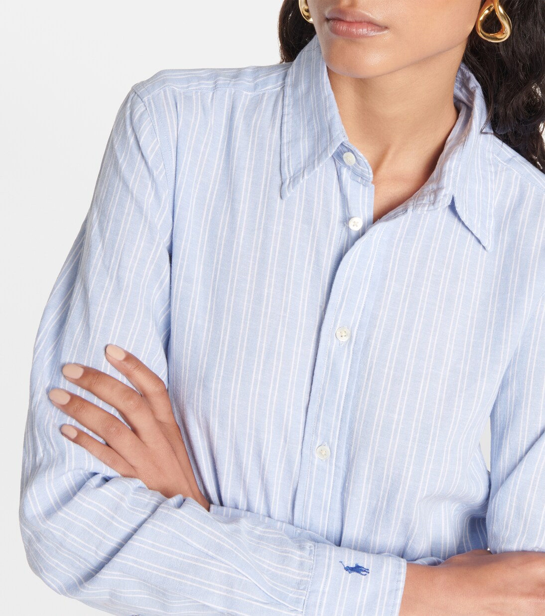 Cotton & Linen Pockets Polo Dress