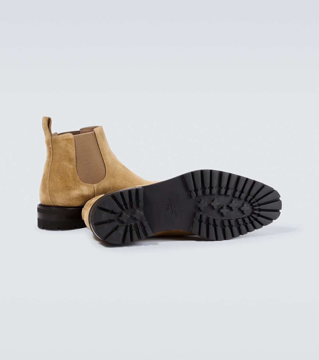 Bottines Chelsea Brompton en daim | Manolo Blahnik