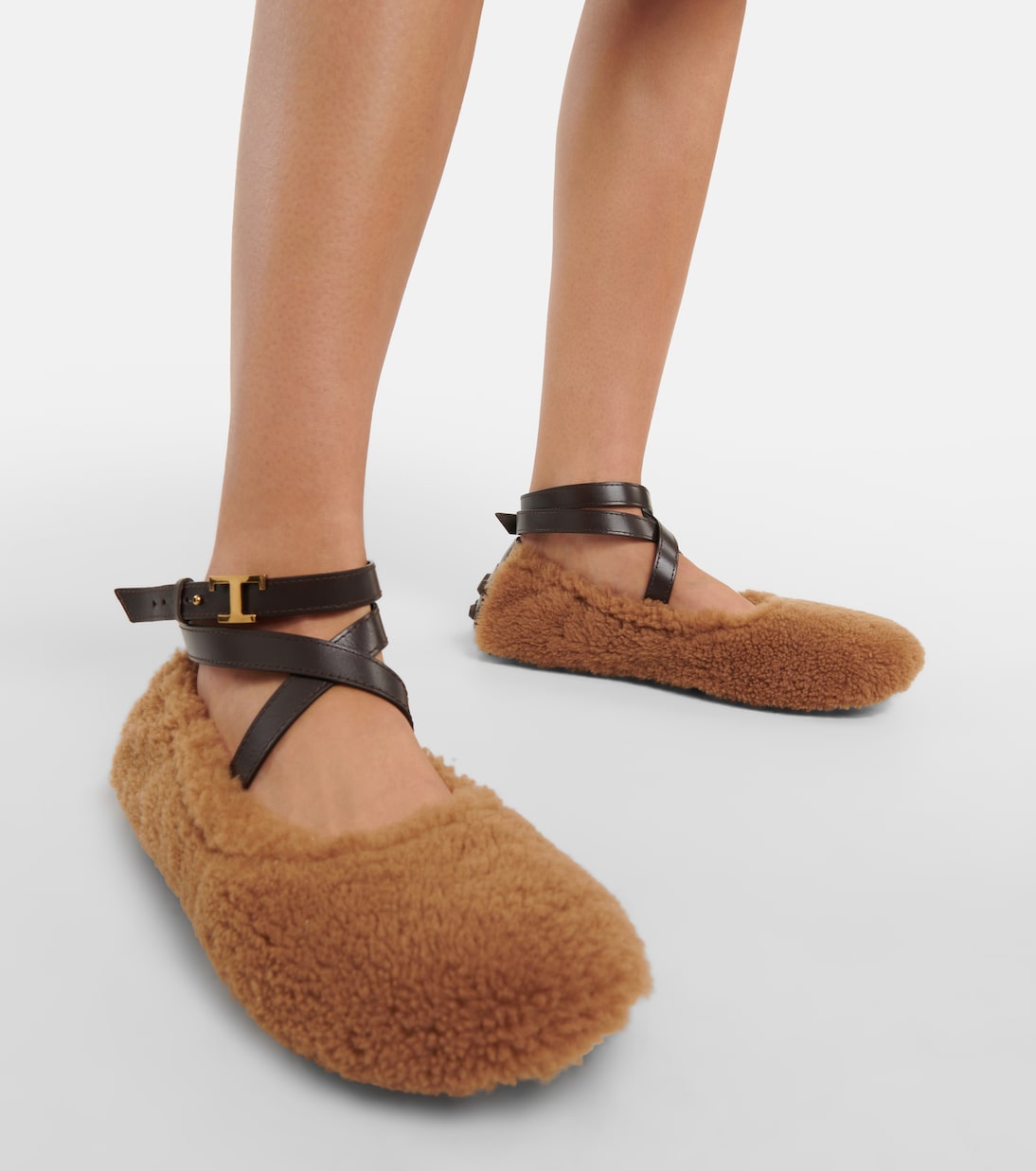 Bailarinas Bubble T Timeless de borrego | Tod's