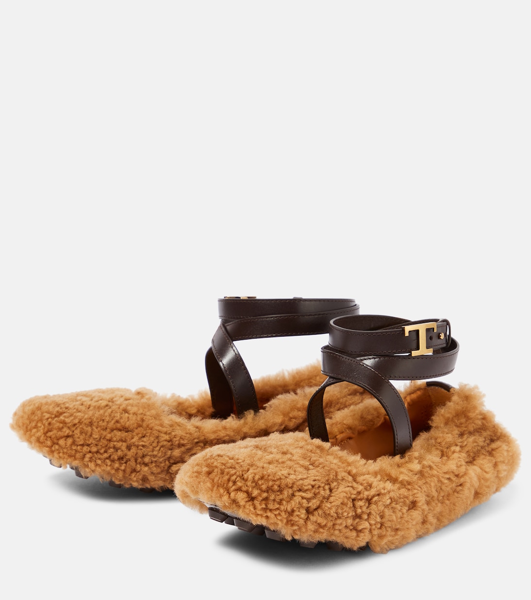 Bailarinas Bubble T Timeless de borrego | Tod's