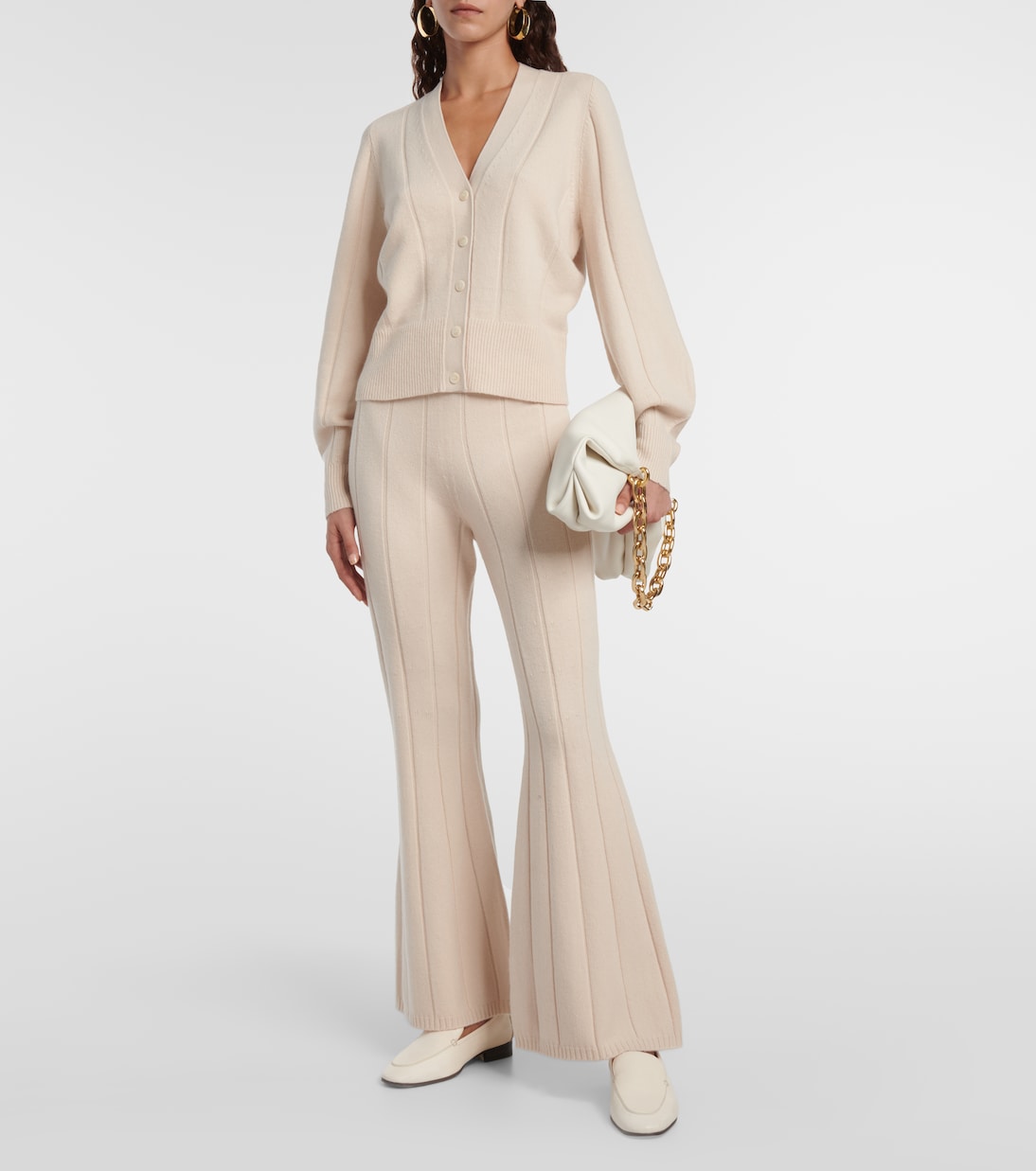 Mid-rise wool-blend flared pants | Joseph