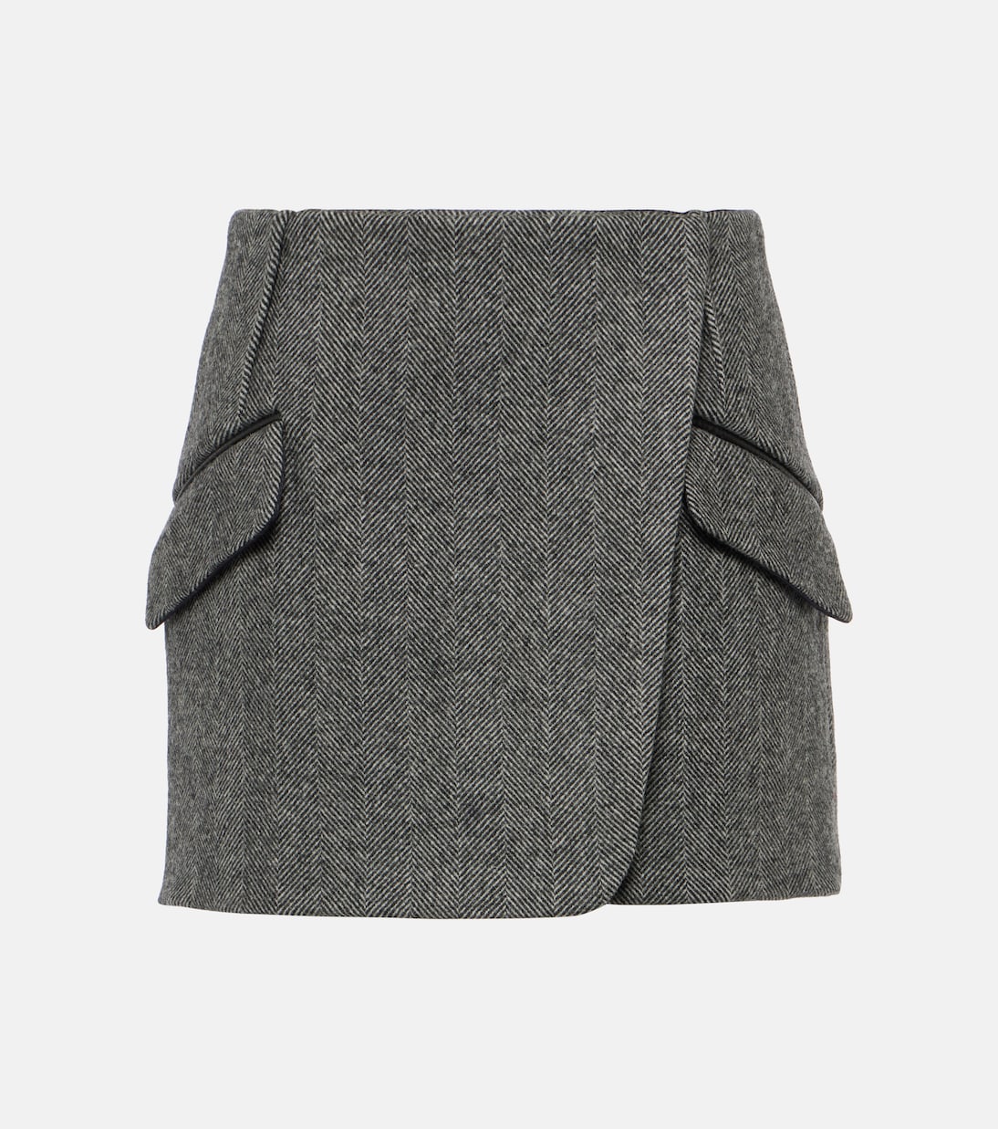 Payton checked wool-blend miniskirt | Simkhai