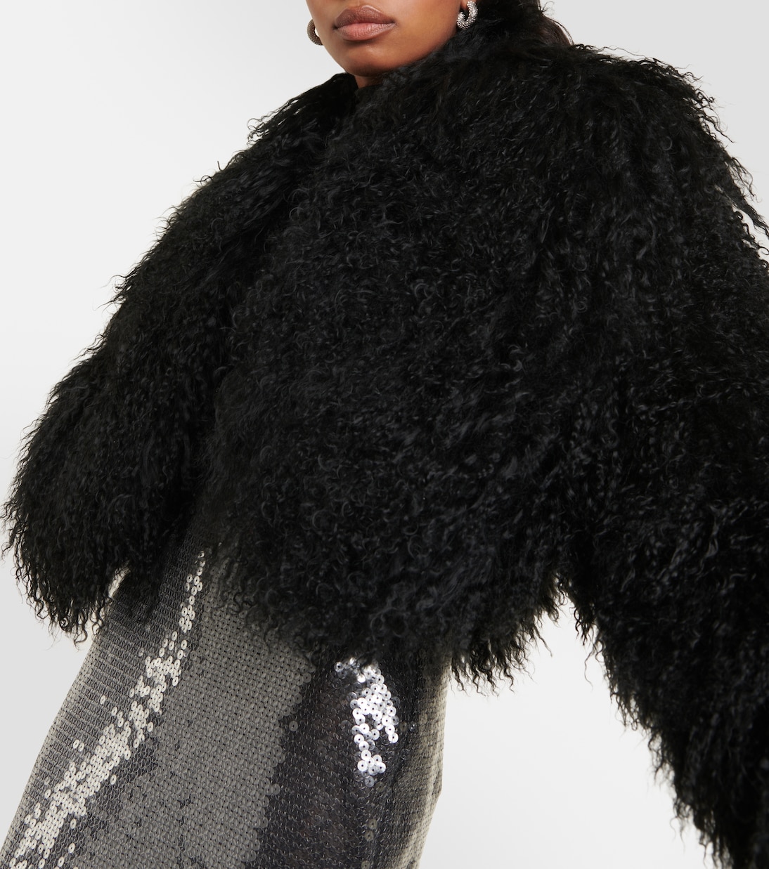 Shearling jacket | David Koma