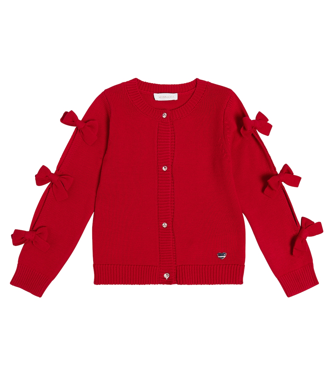 Bow-detail cardigan | Monnalisa