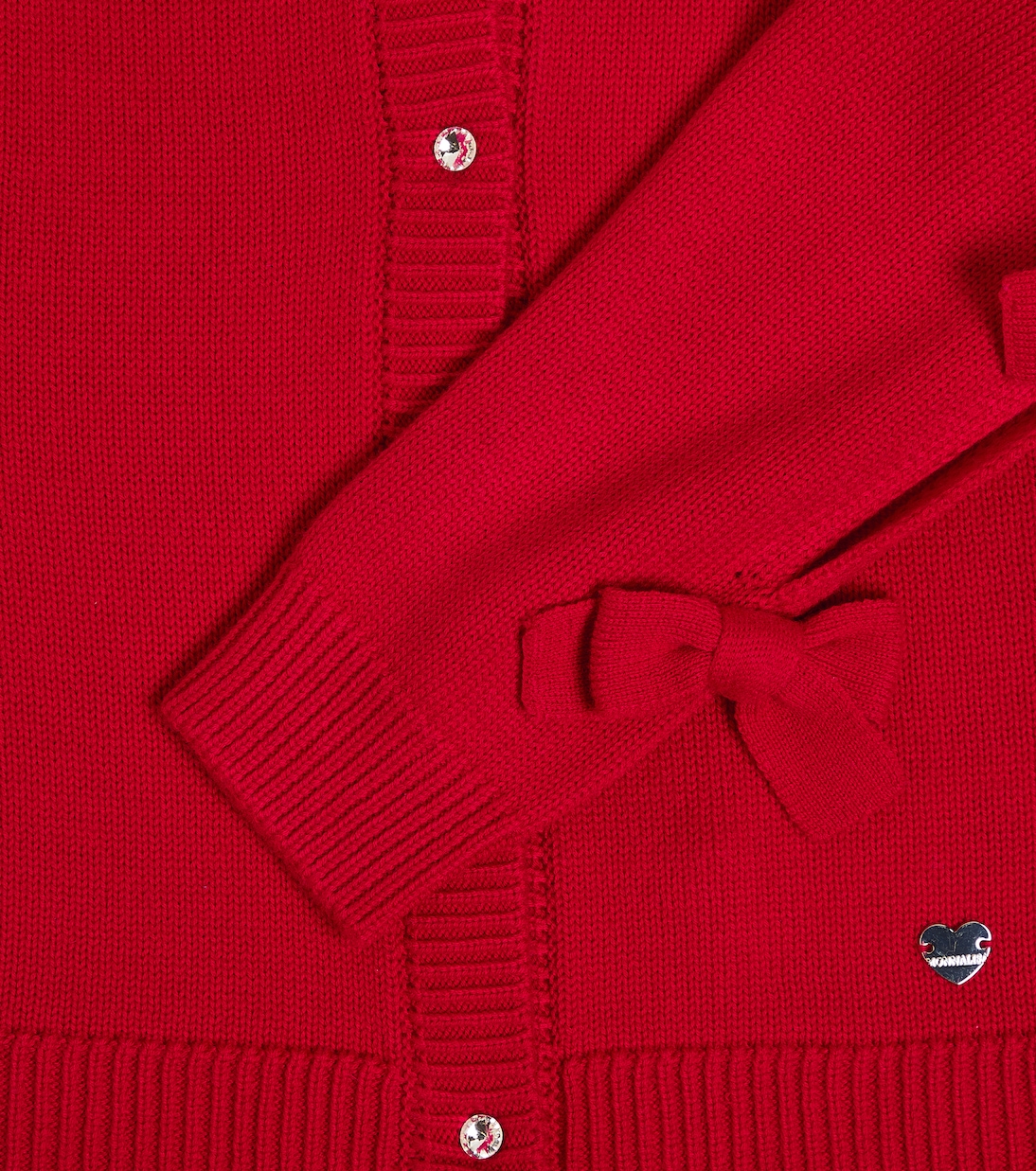 Bow-detail cardigan | Monnalisa
