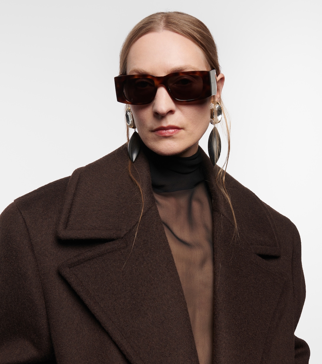 SL 654 rectangular sunglasses | Saint Laurent