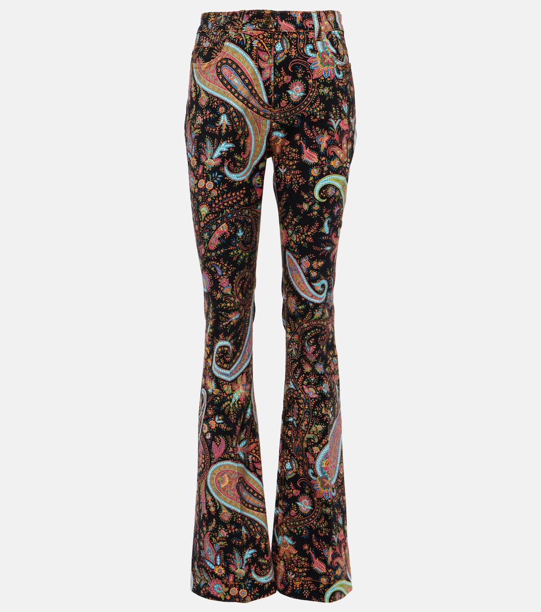 Jeans flared a vita alta con stampa | Etro