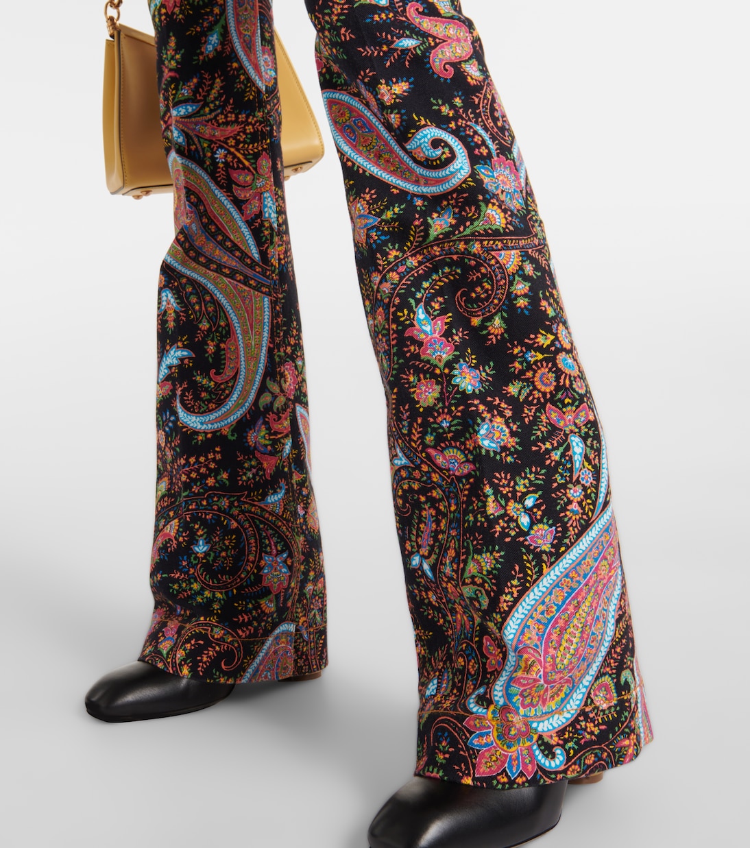 Jeans flared a vita alta con stampa | Etro