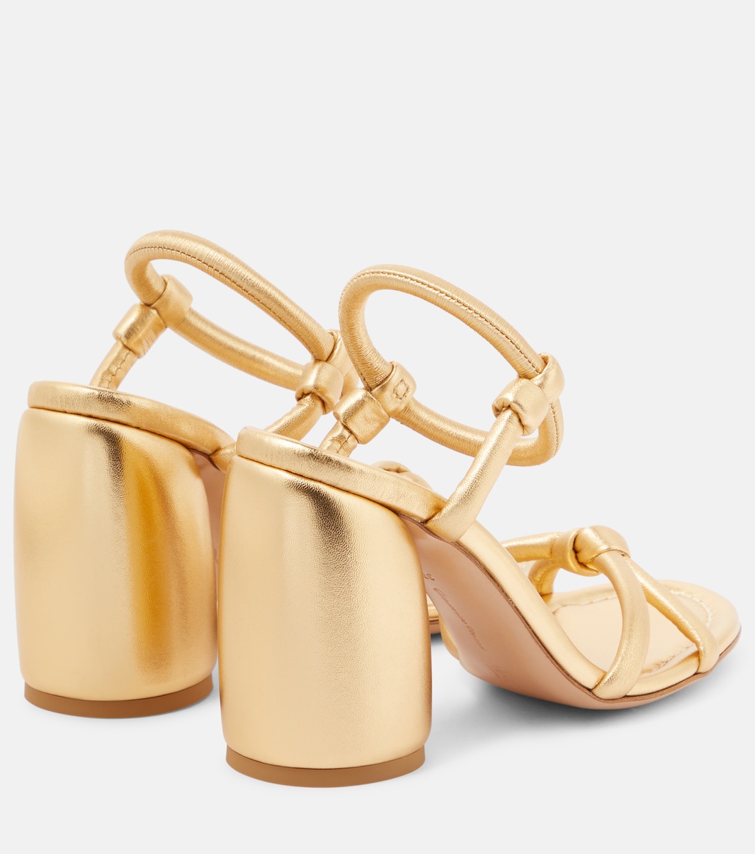 Cassis metallic leather sandals | Gianvito Rossi