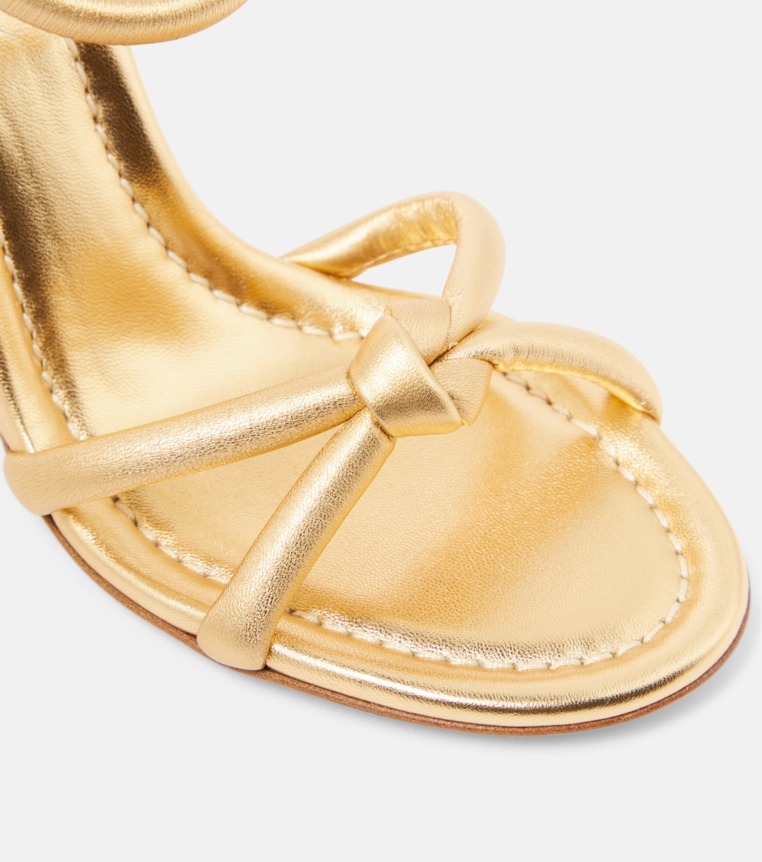 Cassis metallic leather sandals | Gianvito Rossi