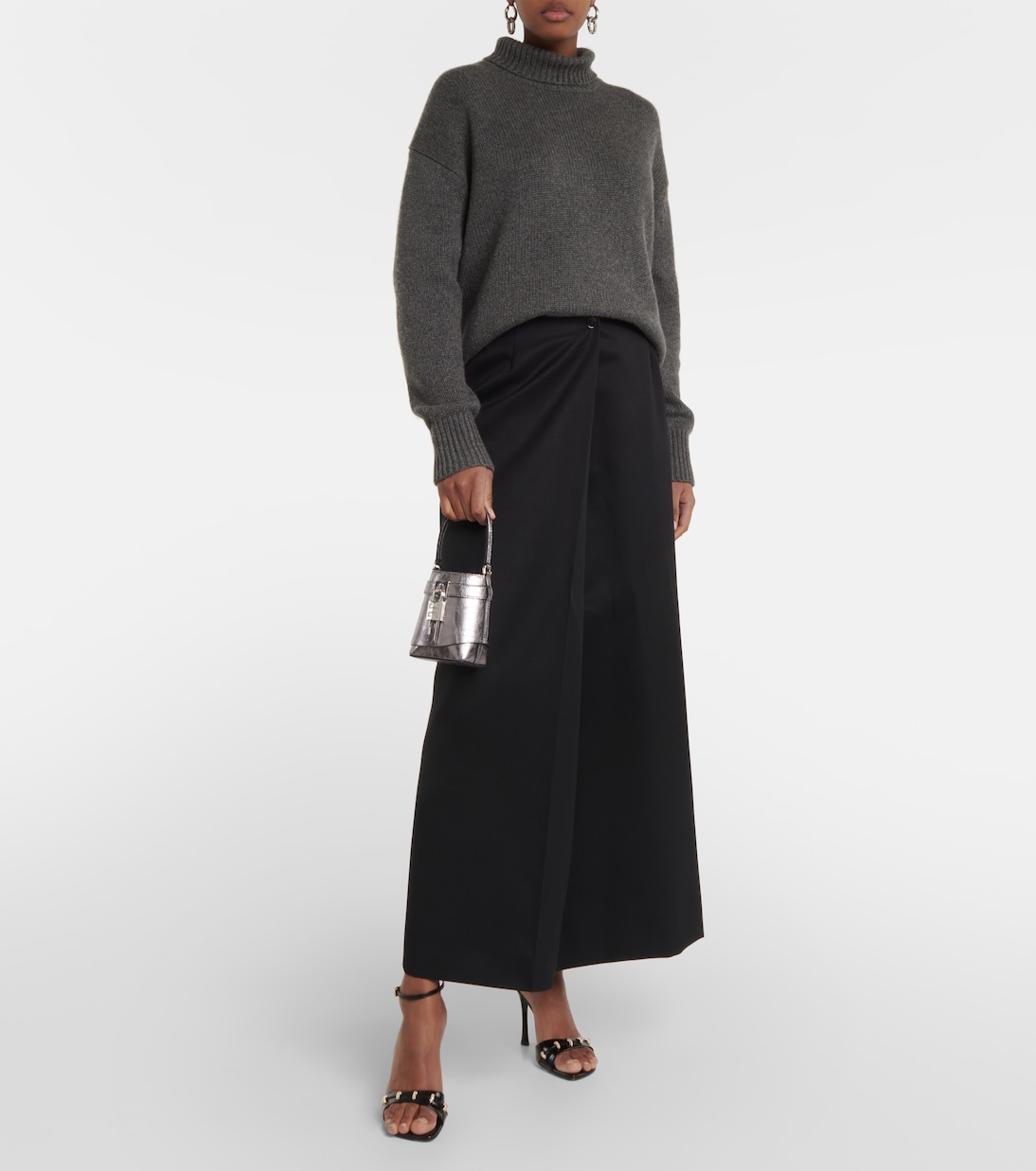 Secchiello Shark Lock Micro in pelle | Givenchy