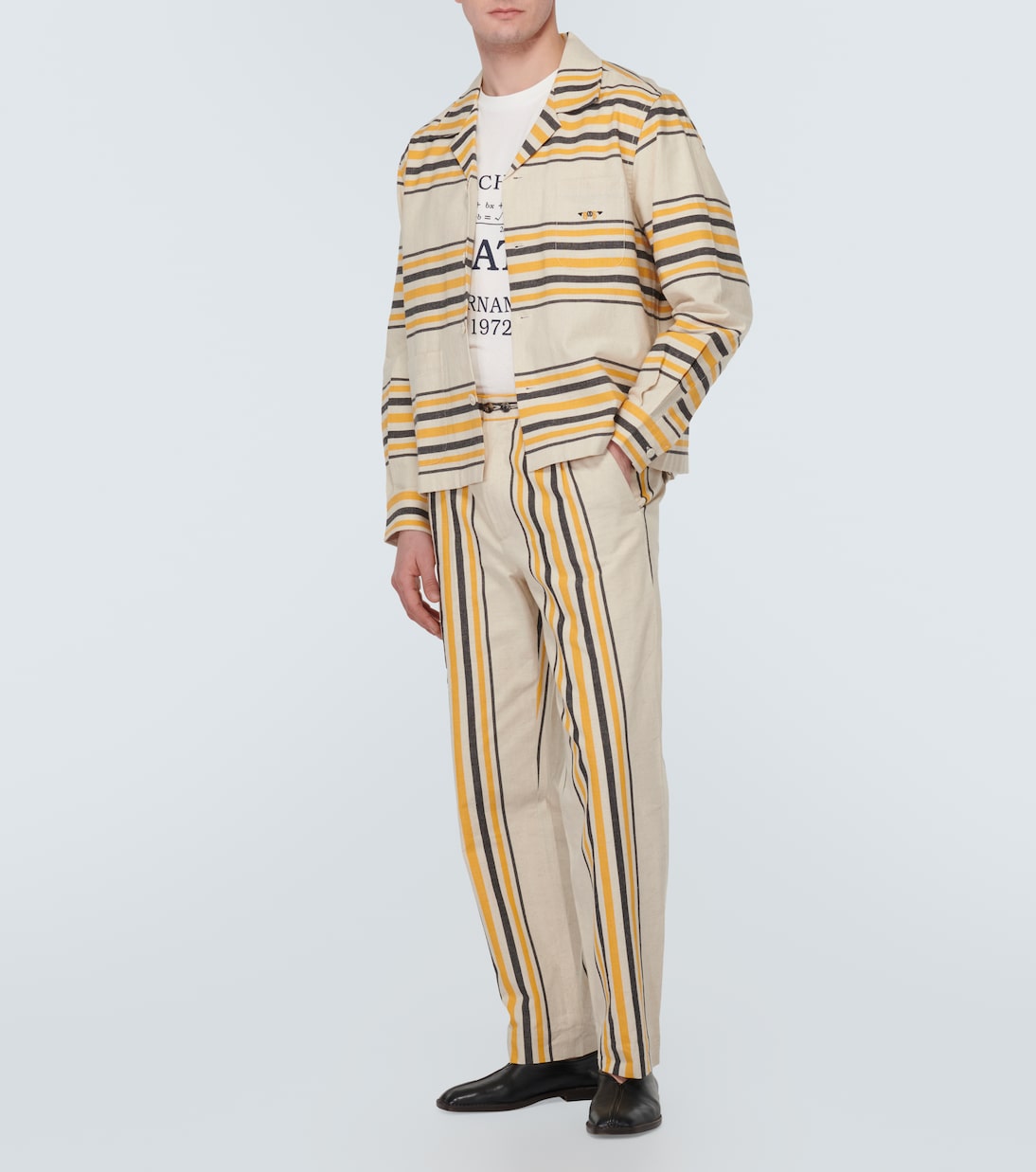 Gerade Mid-Rise Hose aus Baumwolle | Bode