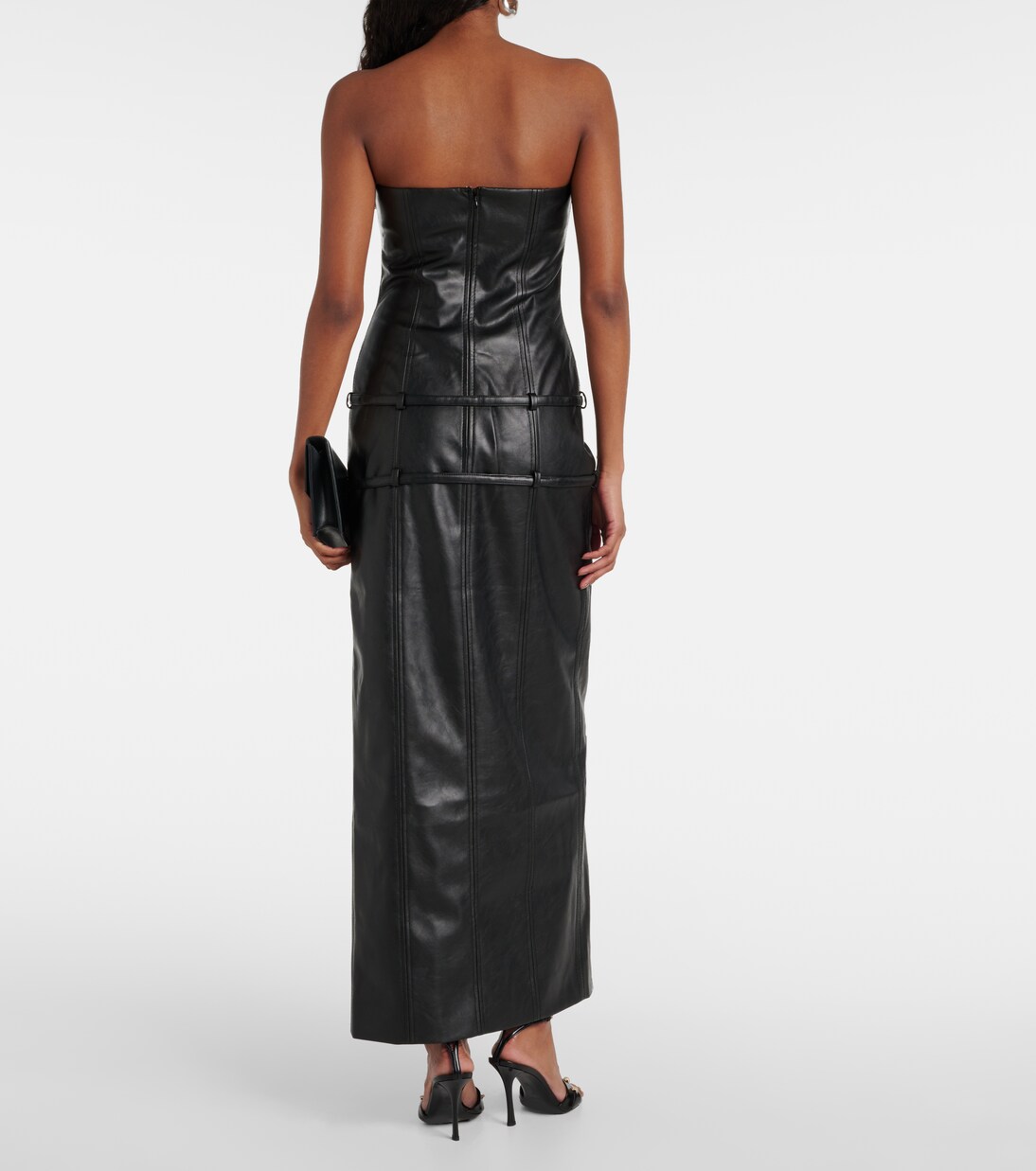 Maxikleid Saima aus Lederimitat | Aya Muse