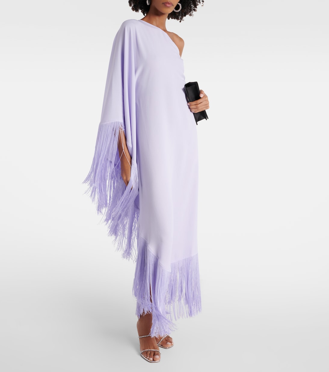 Spritz fringed crêpe cady gown | Taller Marmo