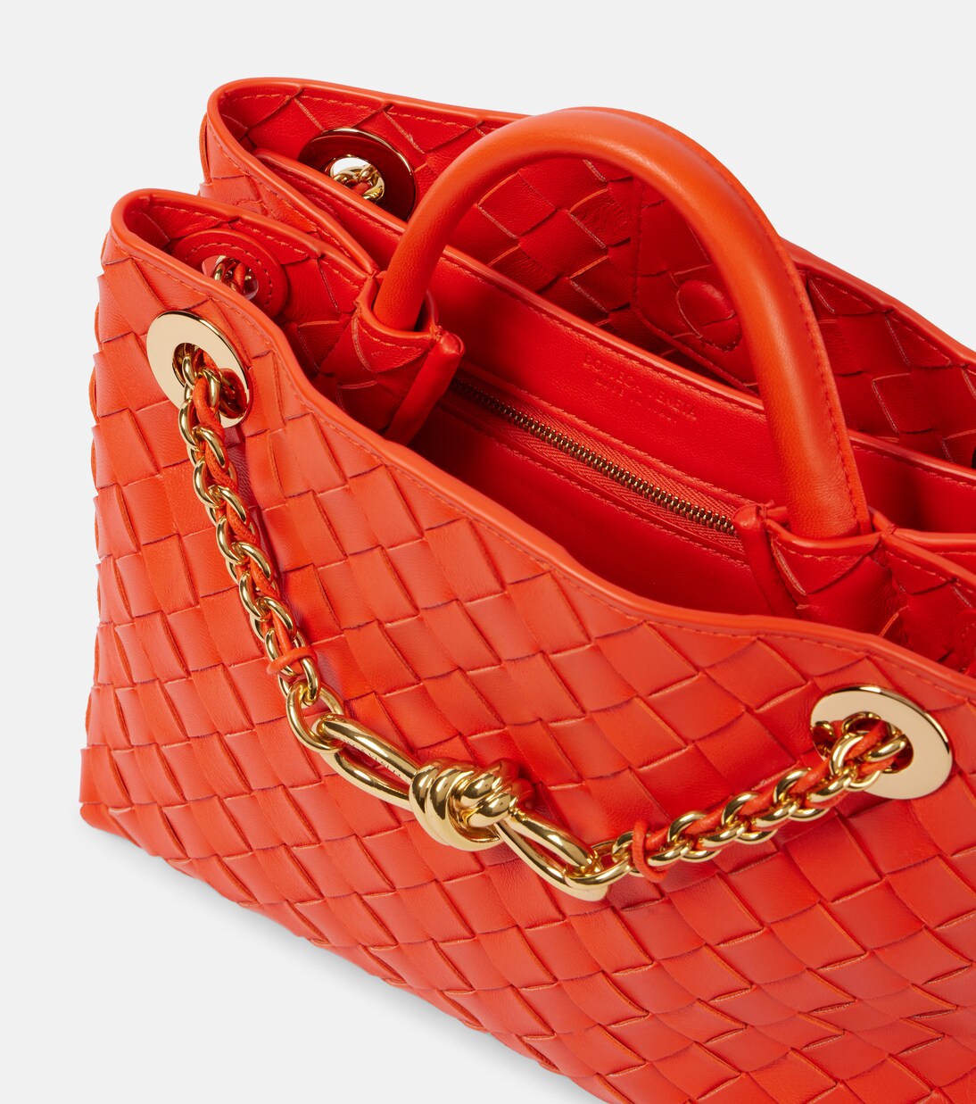 Sac Andiamo Small Chain en cuir Intrecciato  | Bottega Veneta