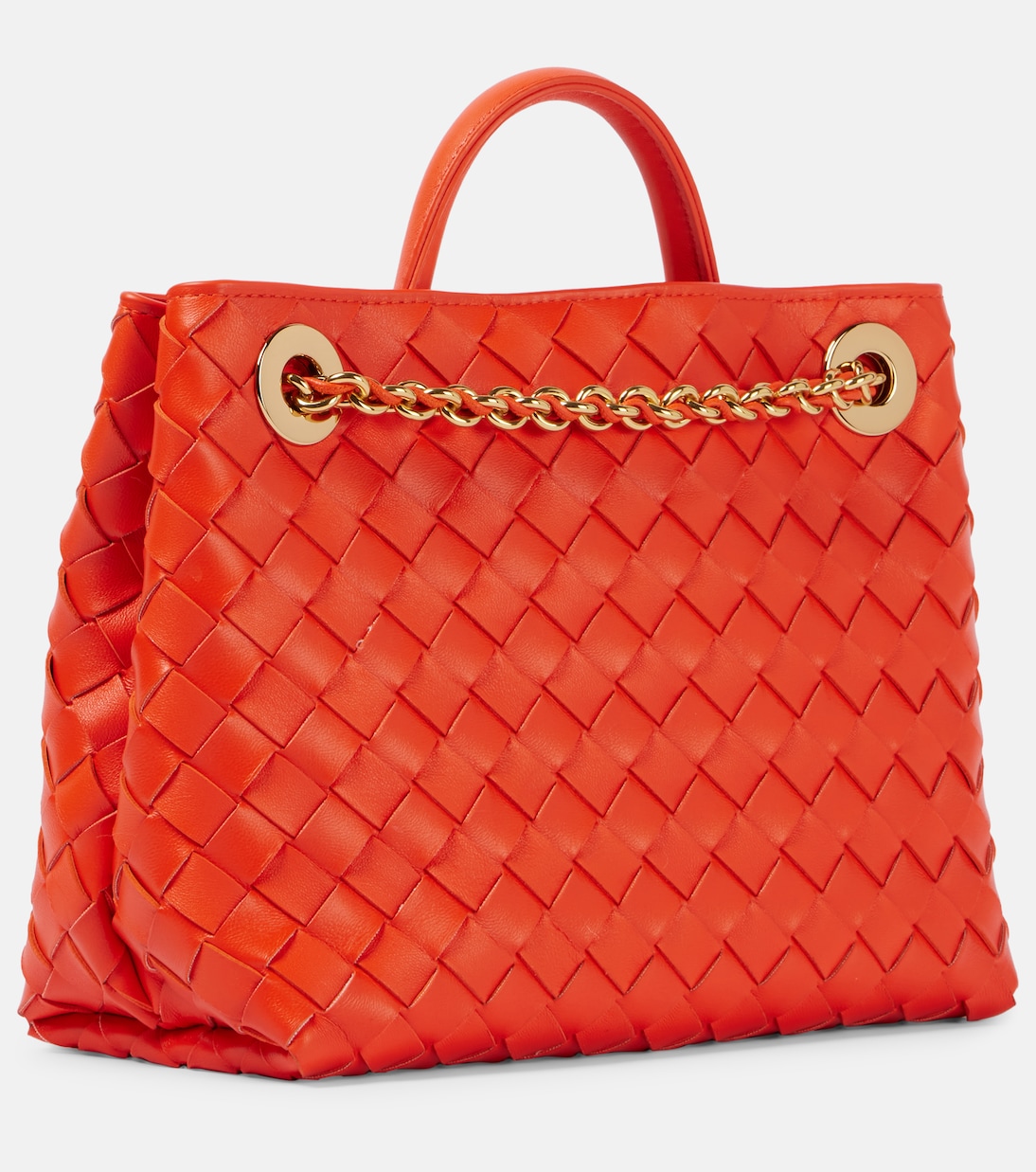 Sac Andiamo Small Chain en cuir Intrecciato  | Bottega Veneta
