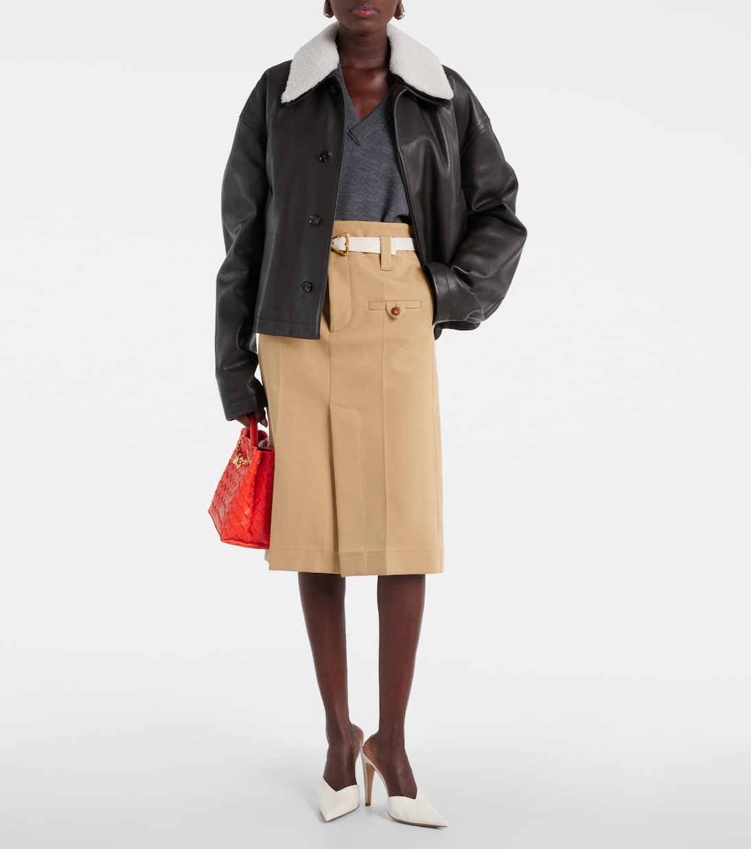 Sac Andiamo Small Chain en cuir Intrecciato  | Bottega Veneta