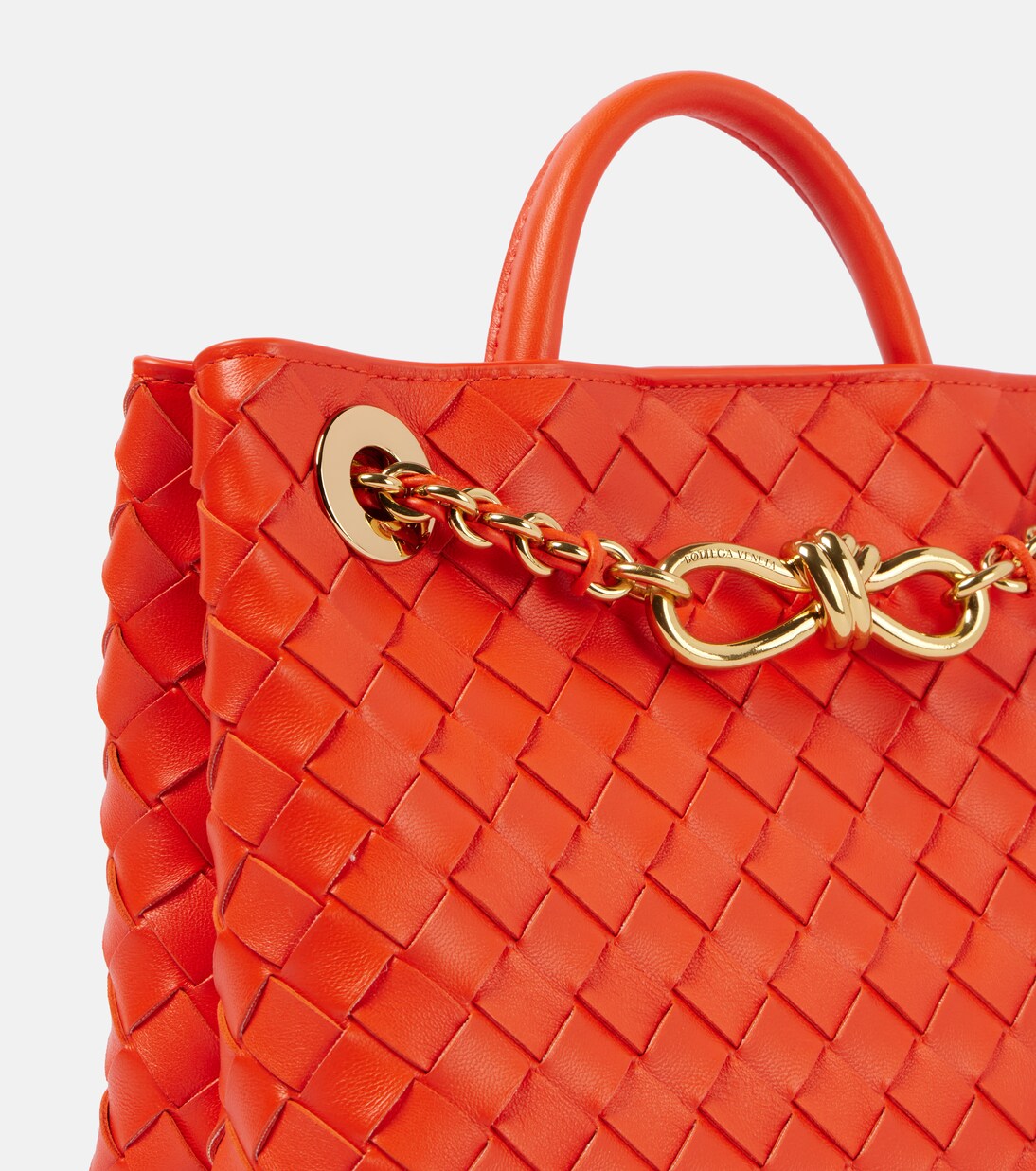 Sac Andiamo Small Chain en cuir Intrecciato  | Bottega Veneta