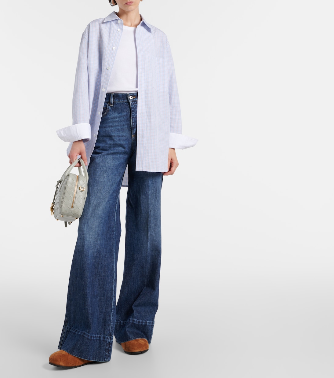 Reggie Intrecciato suede mules | Bottega Veneta