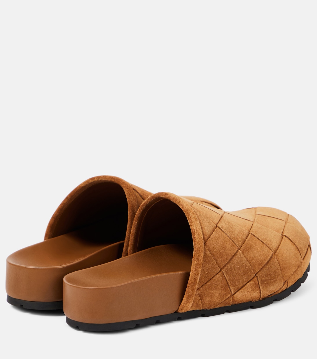 Reggie Intrecciato suede mules | Bottega Veneta