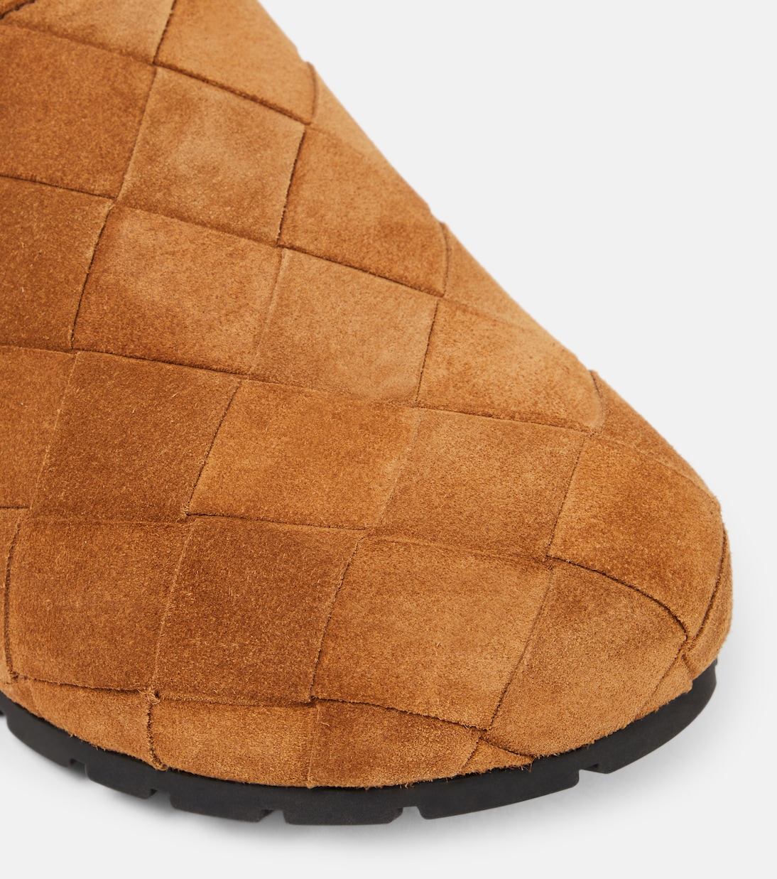 Reggie Intrecciato suede mules | Bottega Veneta