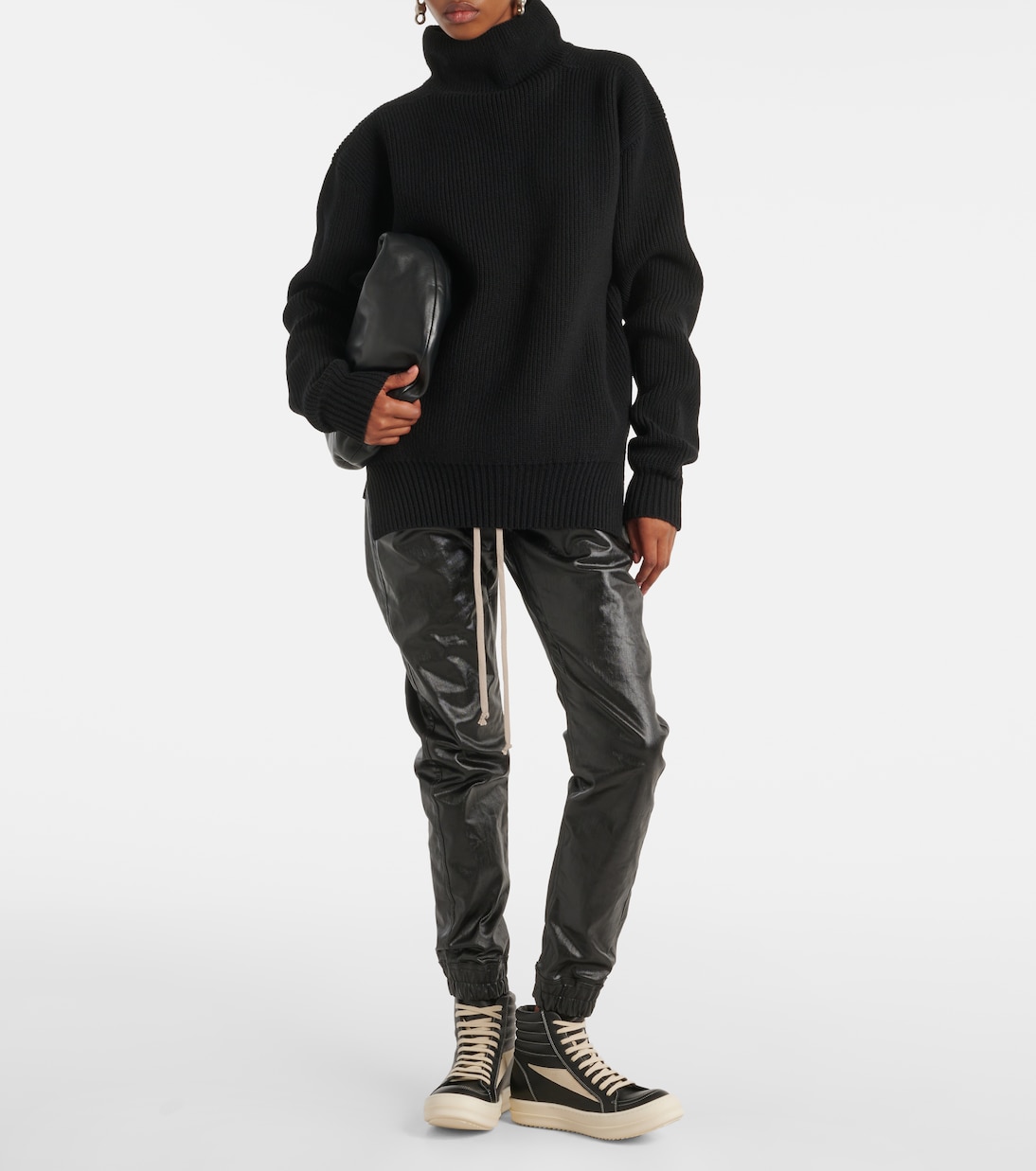 Vintage leather high-top sneakers | Rick Owens