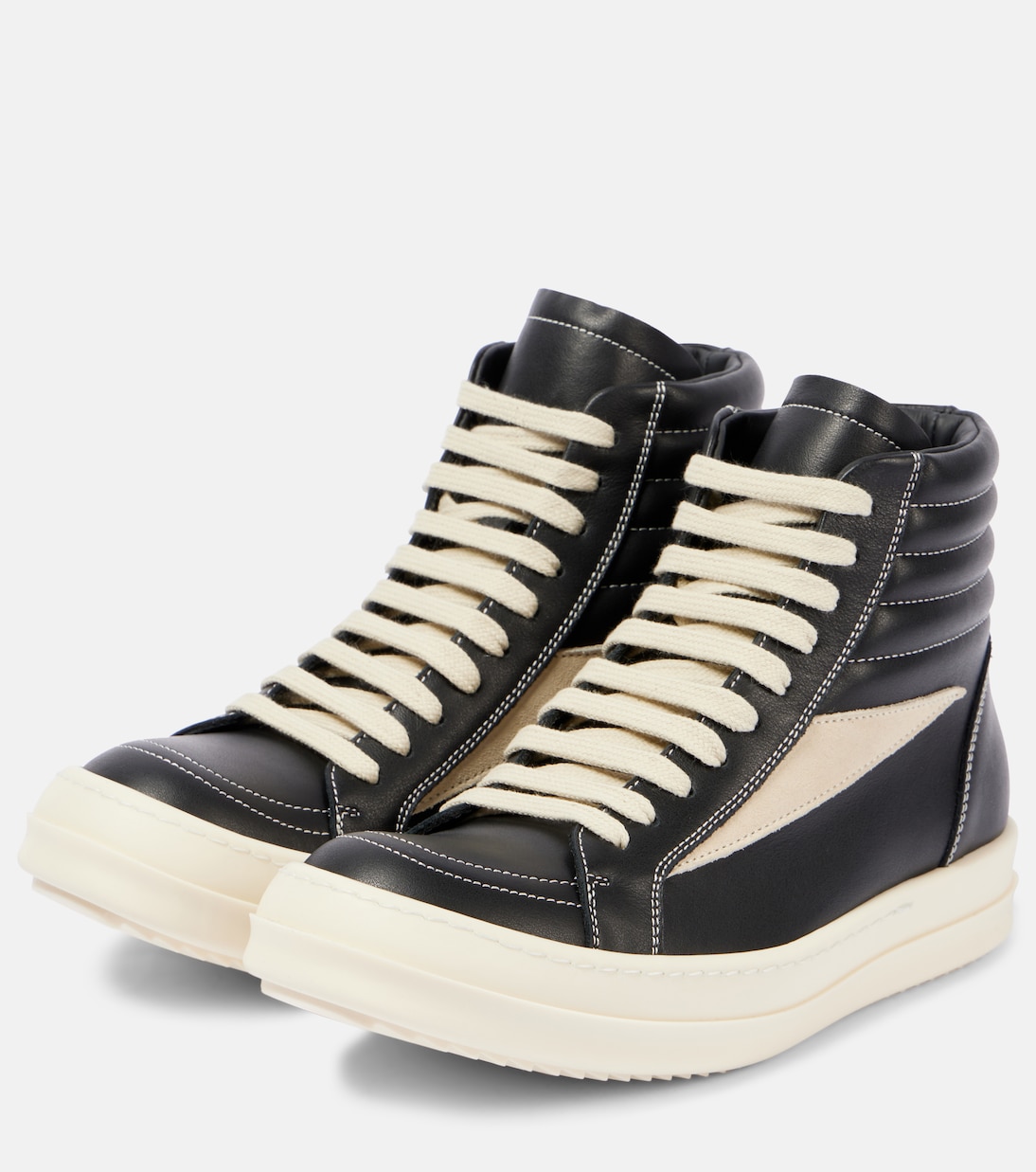 Vintage leather high-top sneakers | Rick Owens