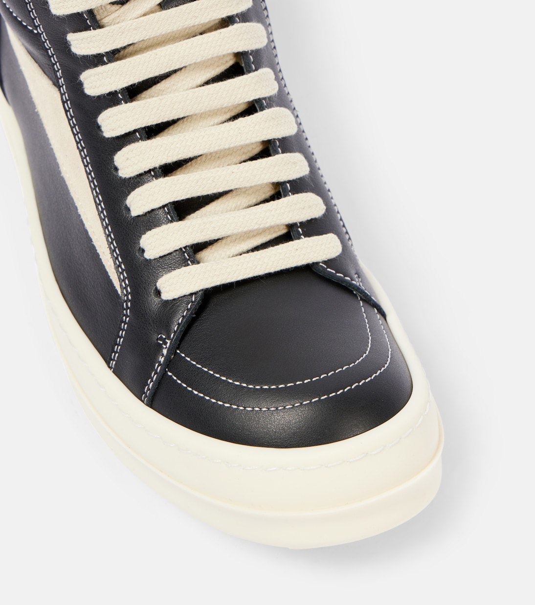 Vintage leather high-top sneakers | Rick Owens