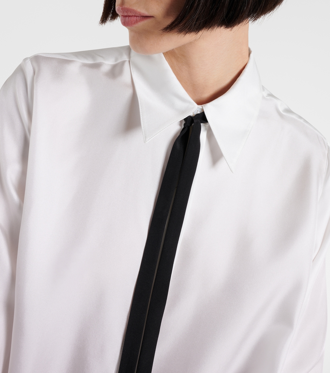 Blusa Sensual Coolness de sarga de seda | Dorothee Schumacher