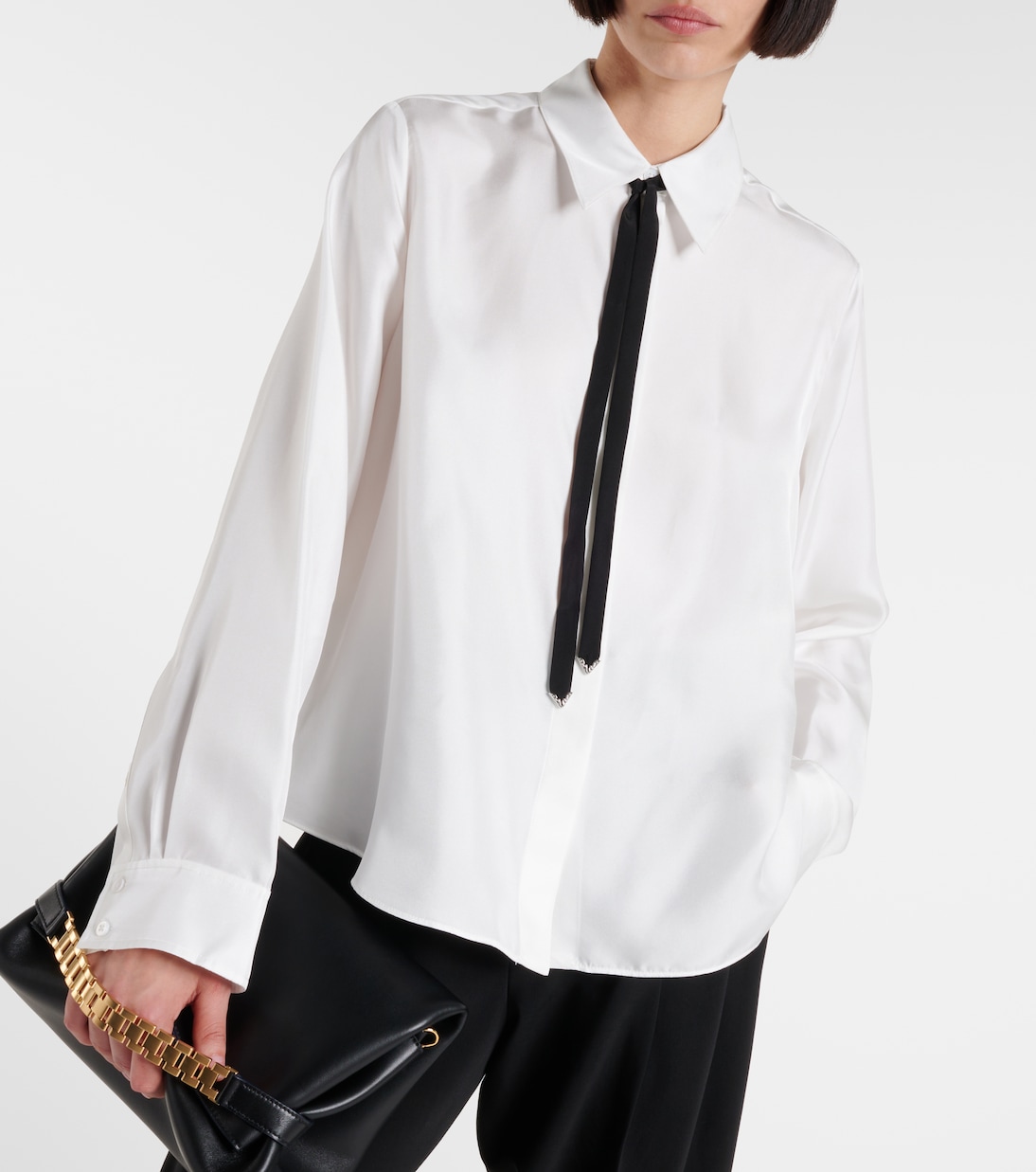 Blusa Sensual Coolness de sarga de seda | Dorothee Schumacher