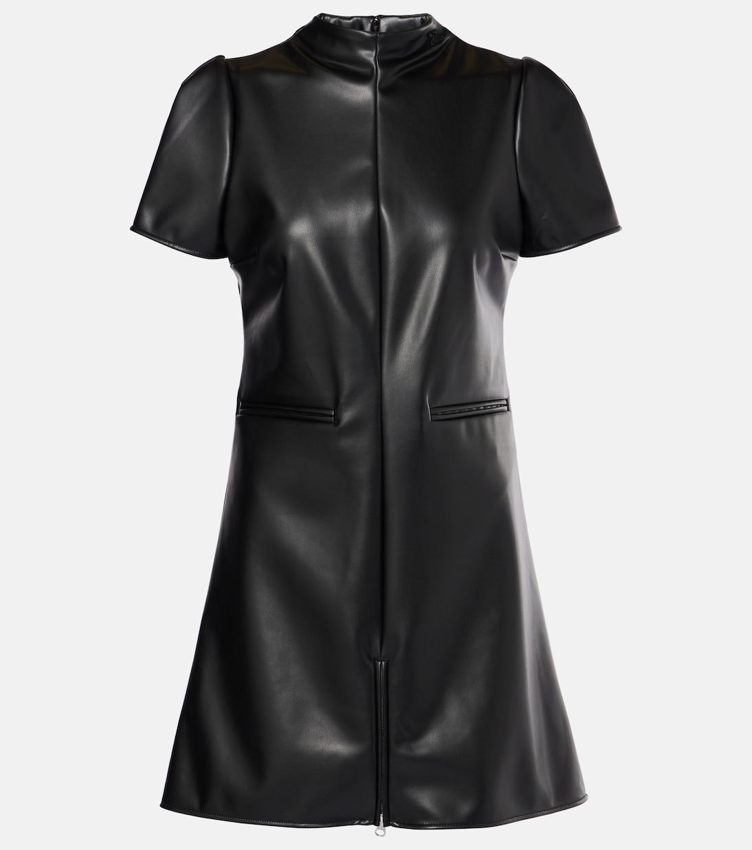 Vestido corto de piel sintética | Courrèges