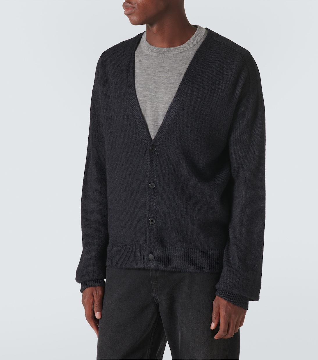 Sheldon alpaca and silk cardigan | The Row