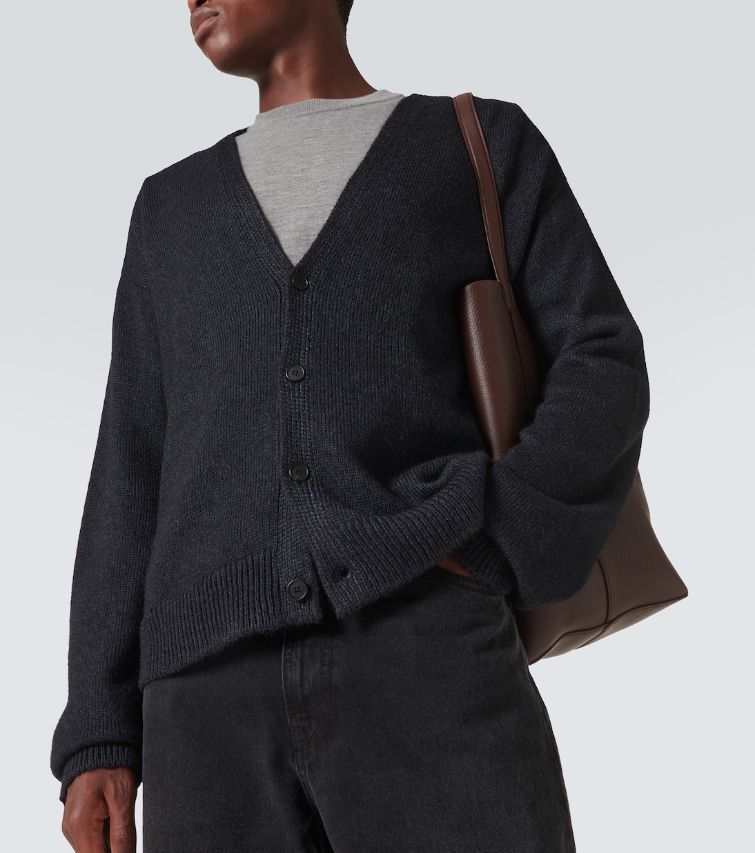 Sheldon alpaca and silk cardigan | The Row