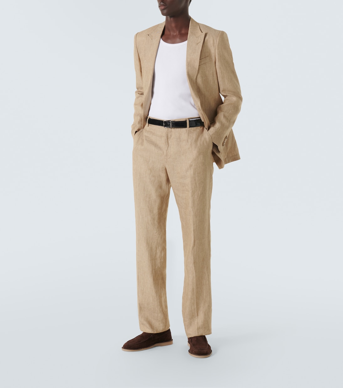 Gerade Anzughose aus Leinen-Twill | Dolce&Gabbana