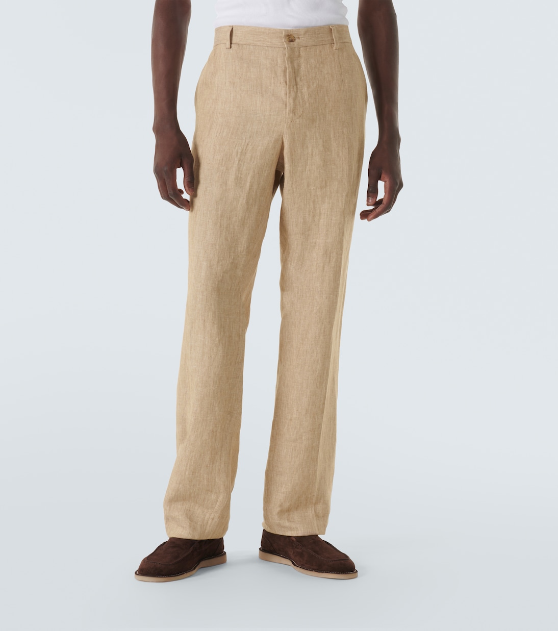 Gerade Anzughose aus Leinen-Twill | Dolce&Gabbana