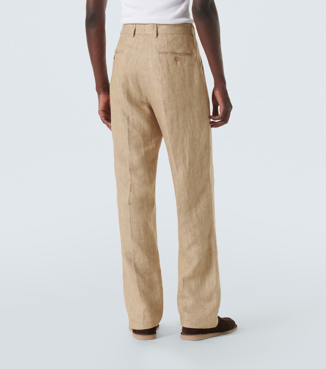 Gerade Anzughose aus Leinen-Twill | Dolce&Gabbana