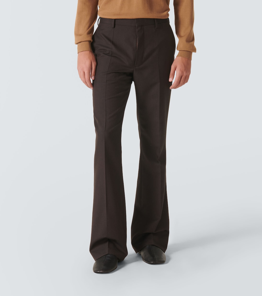 Pantaloni flared in toile di lana | Dries Van Noten