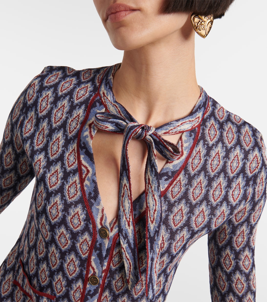Cárdigan de jacquard con lazo | Etro