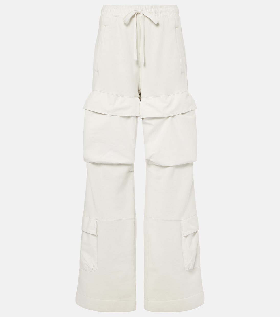Cotton cargo sweatpants in white Entire Studios Mytheresa