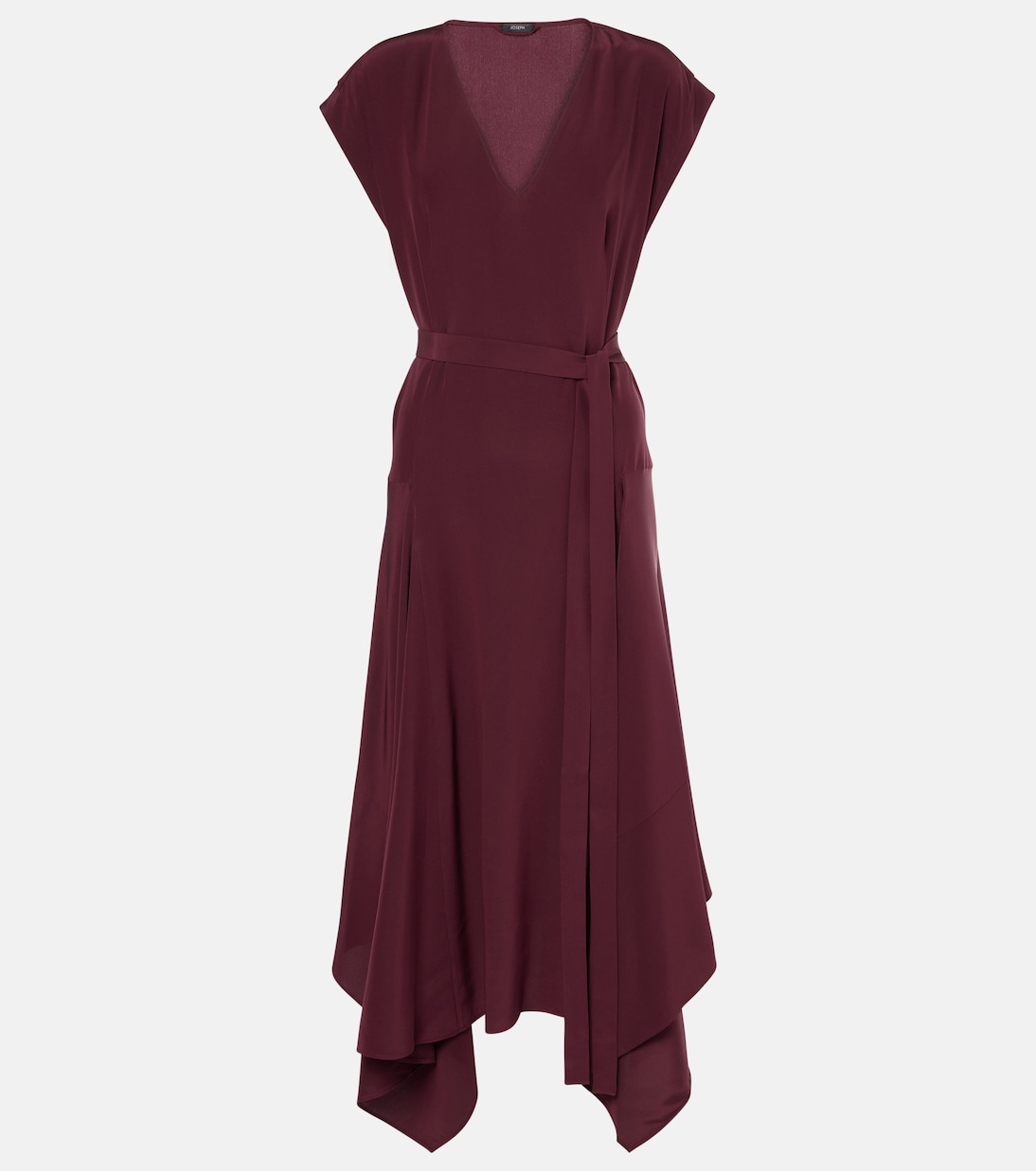 Robe midi Goodman en crêpe de soie | Joseph