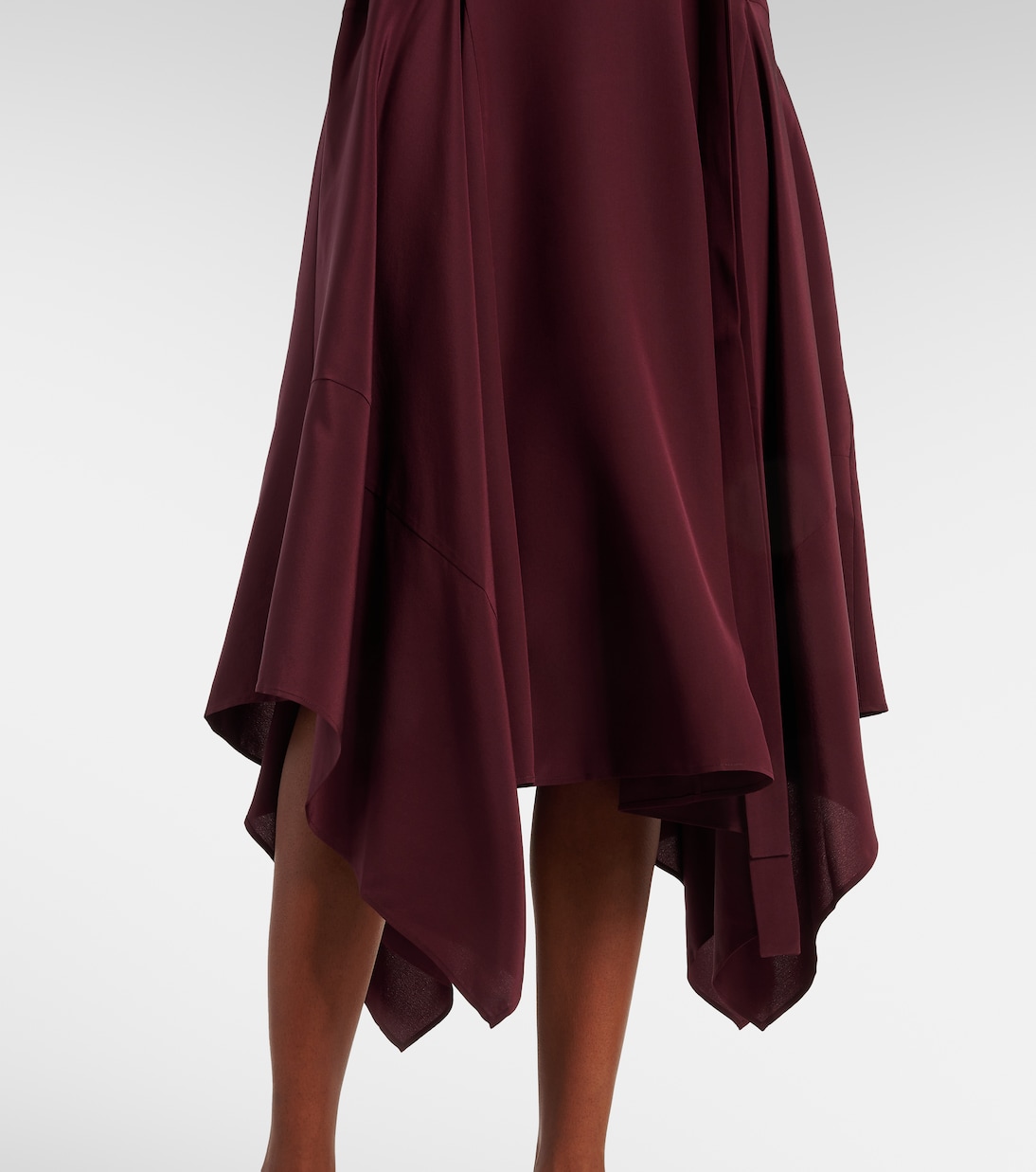 Robe midi Goodman en crêpe de soie | Joseph