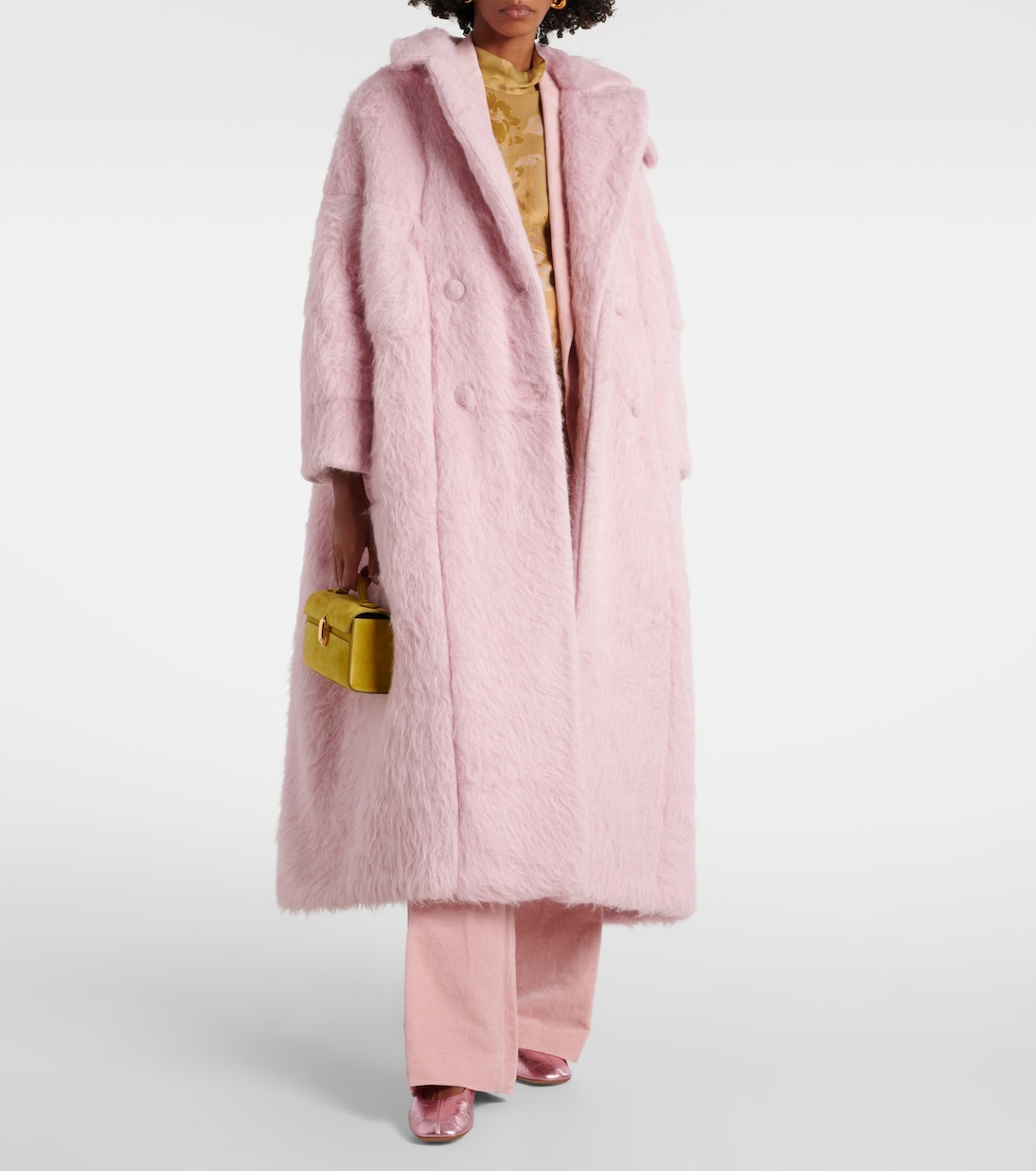 Mantel aus Faux Shearling | Dries Van Noten