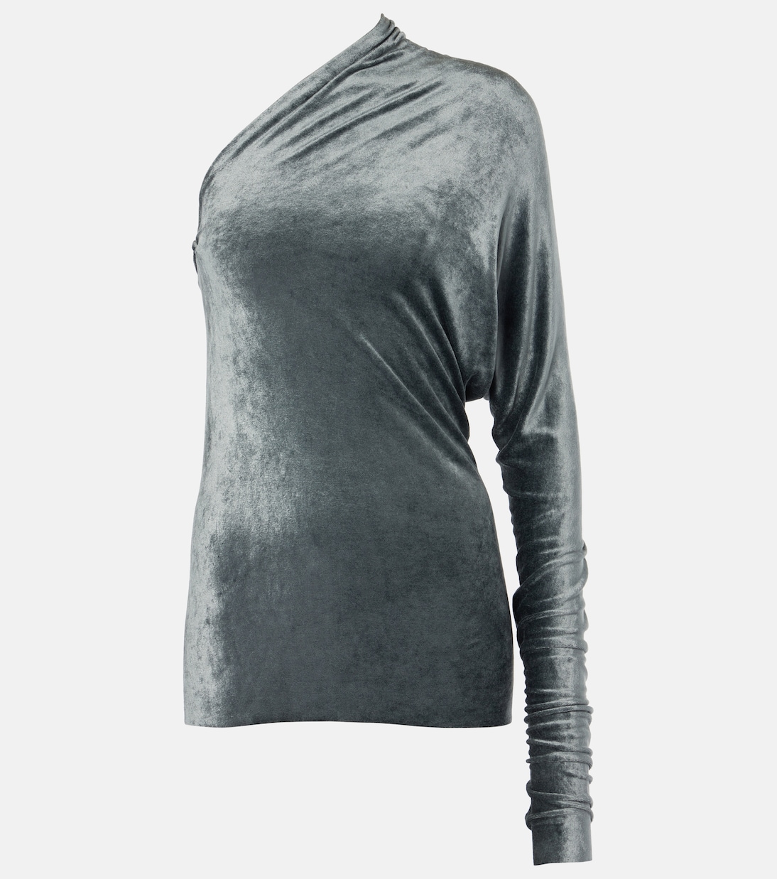 Top monospalla Diana in velluto | Rick Owens