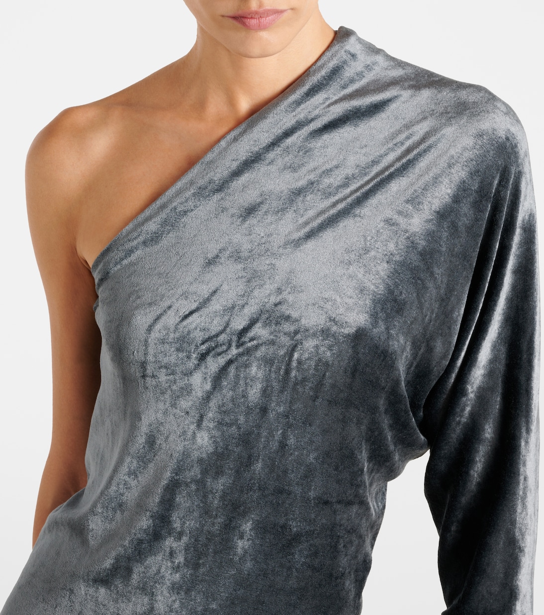 Top monospalla Diana in velluto | Rick Owens