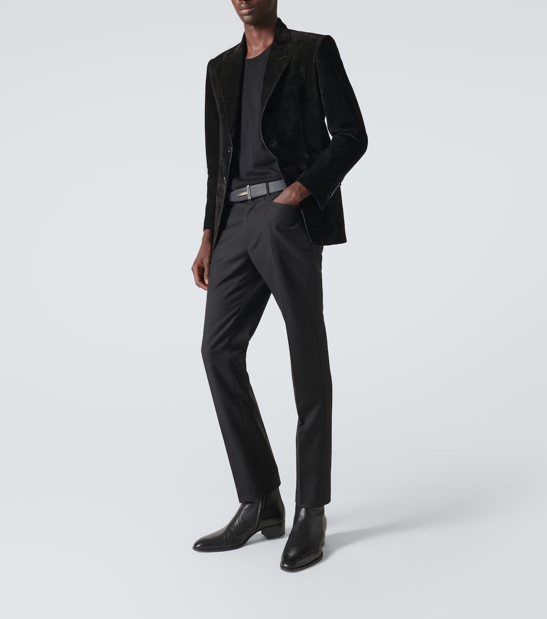 绒面革西装式外套 | Tom Ford