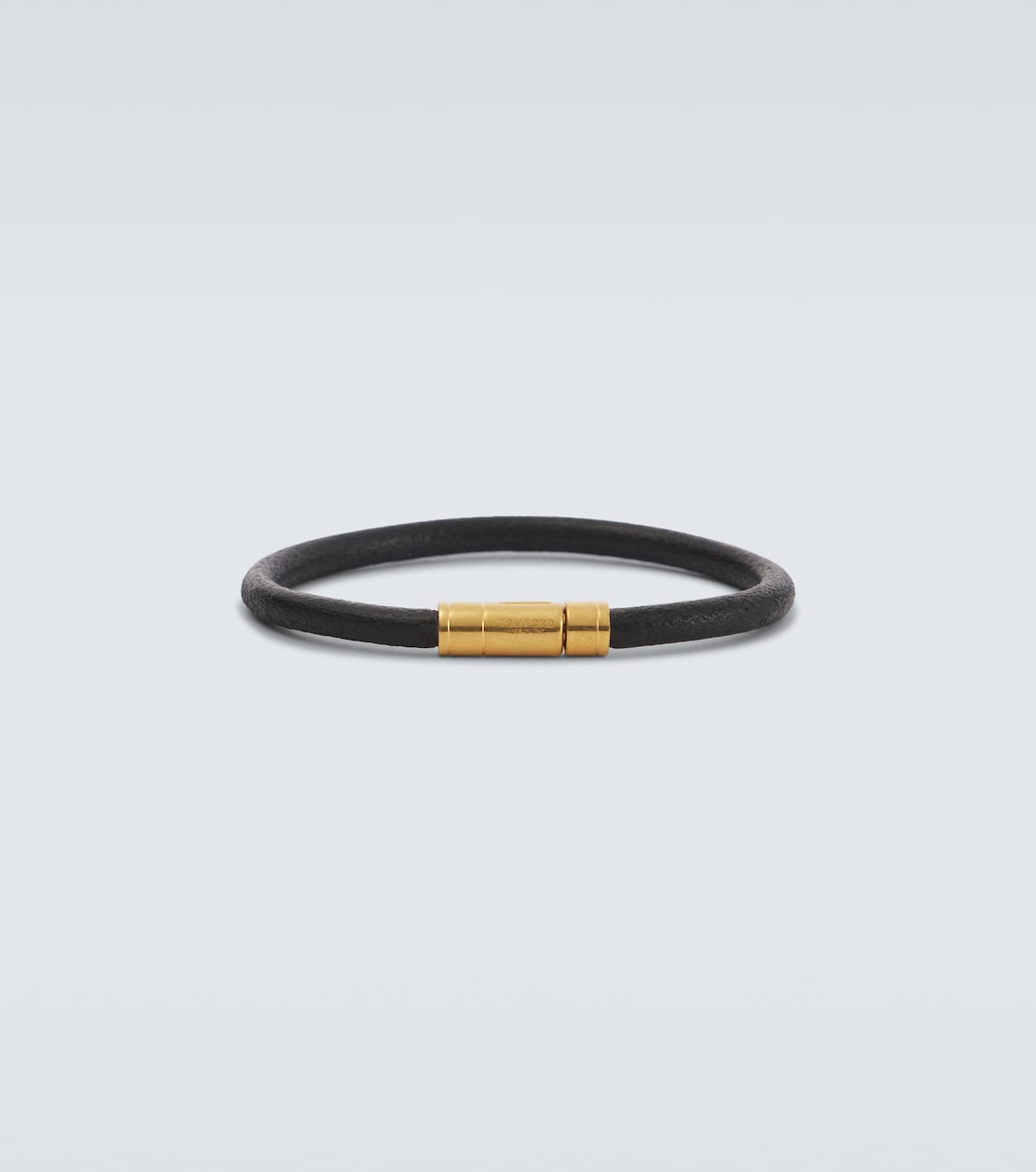 Bracciale in pelle con logo | Tom Ford