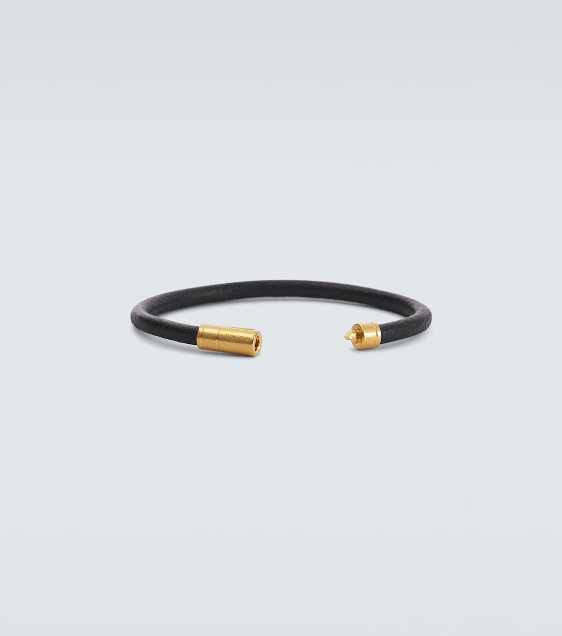 Bracciale in pelle con logo | Tom Ford