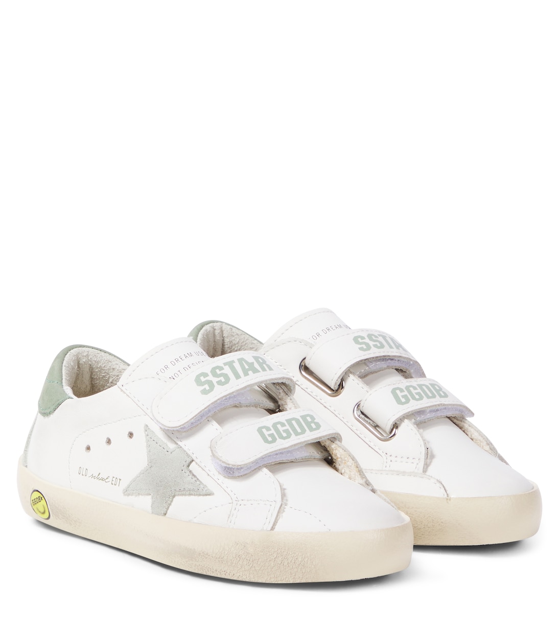 Sneakers Old School in pelle con glitter | Golden Goose Kids