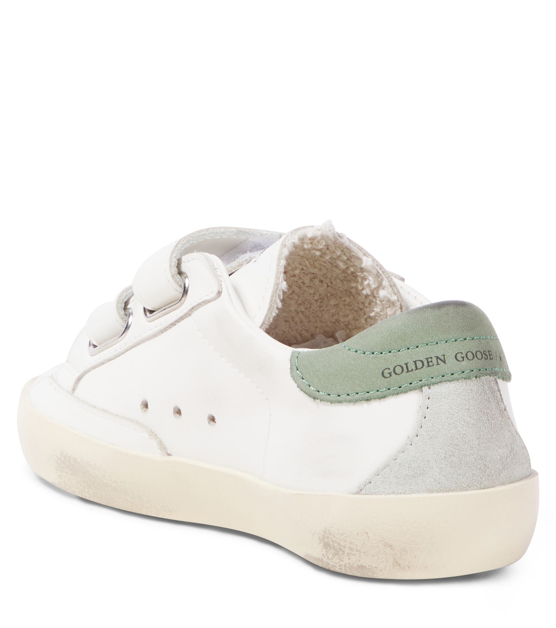 Sneakers Old School in pelle con glitter | Golden Goose Kids
